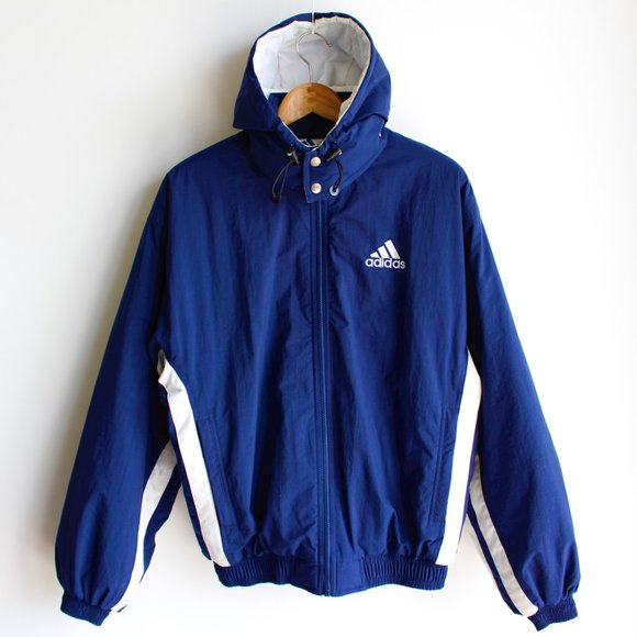 Vintage Adidas Blue Color Block Winter Jacket - Picture 4 of 14